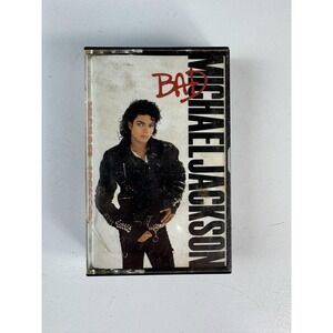 Vintage‎ Michael Jackson Cassette Bad 1987 Pop R&B Soul Dance Album Epic Music